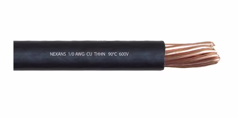 CABLE CU THHN 1/0 AWG NEGRO
