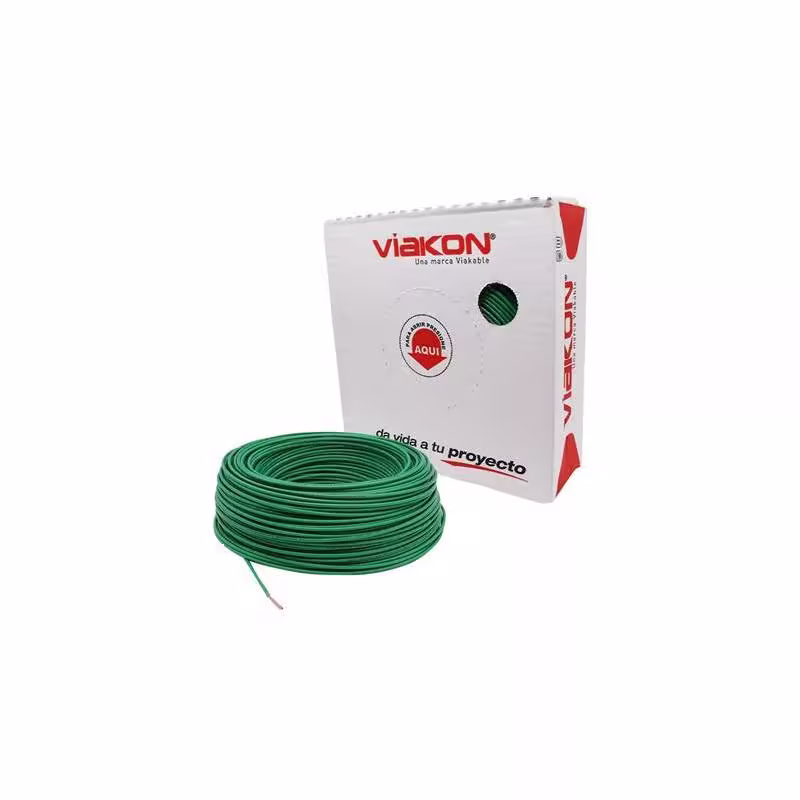 CABLE CU THHN 14 AWG 90C 600V VERDE
