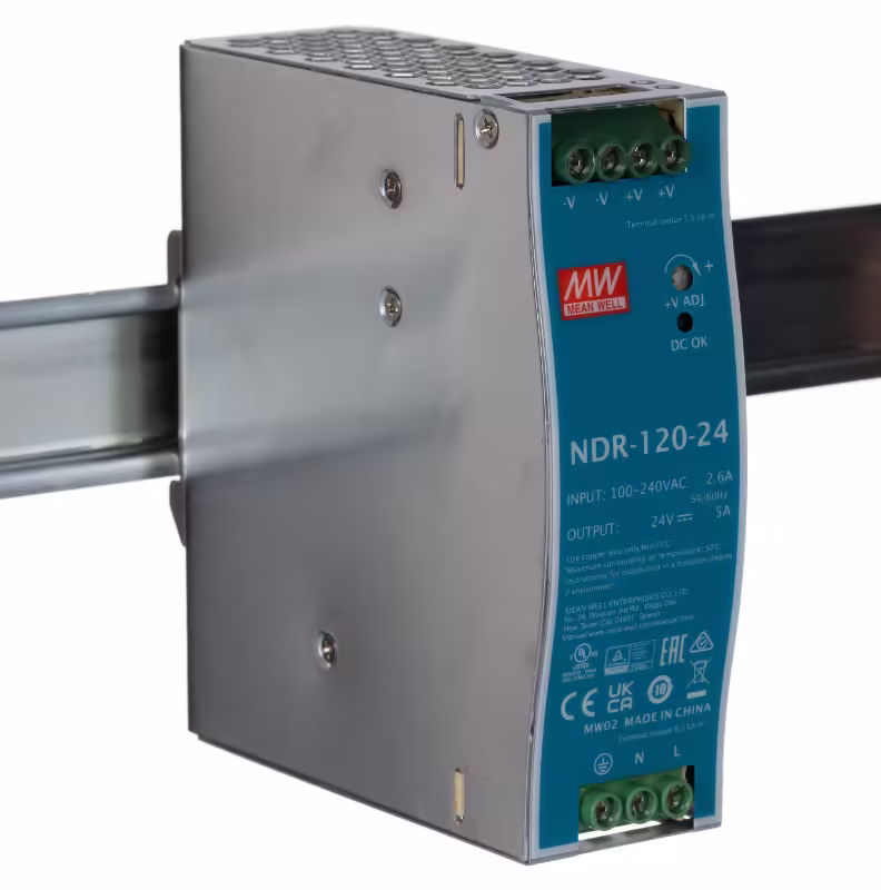 MISC EDR-120-24 MEAN WELL NDR-120-24 DINPWR SPLY